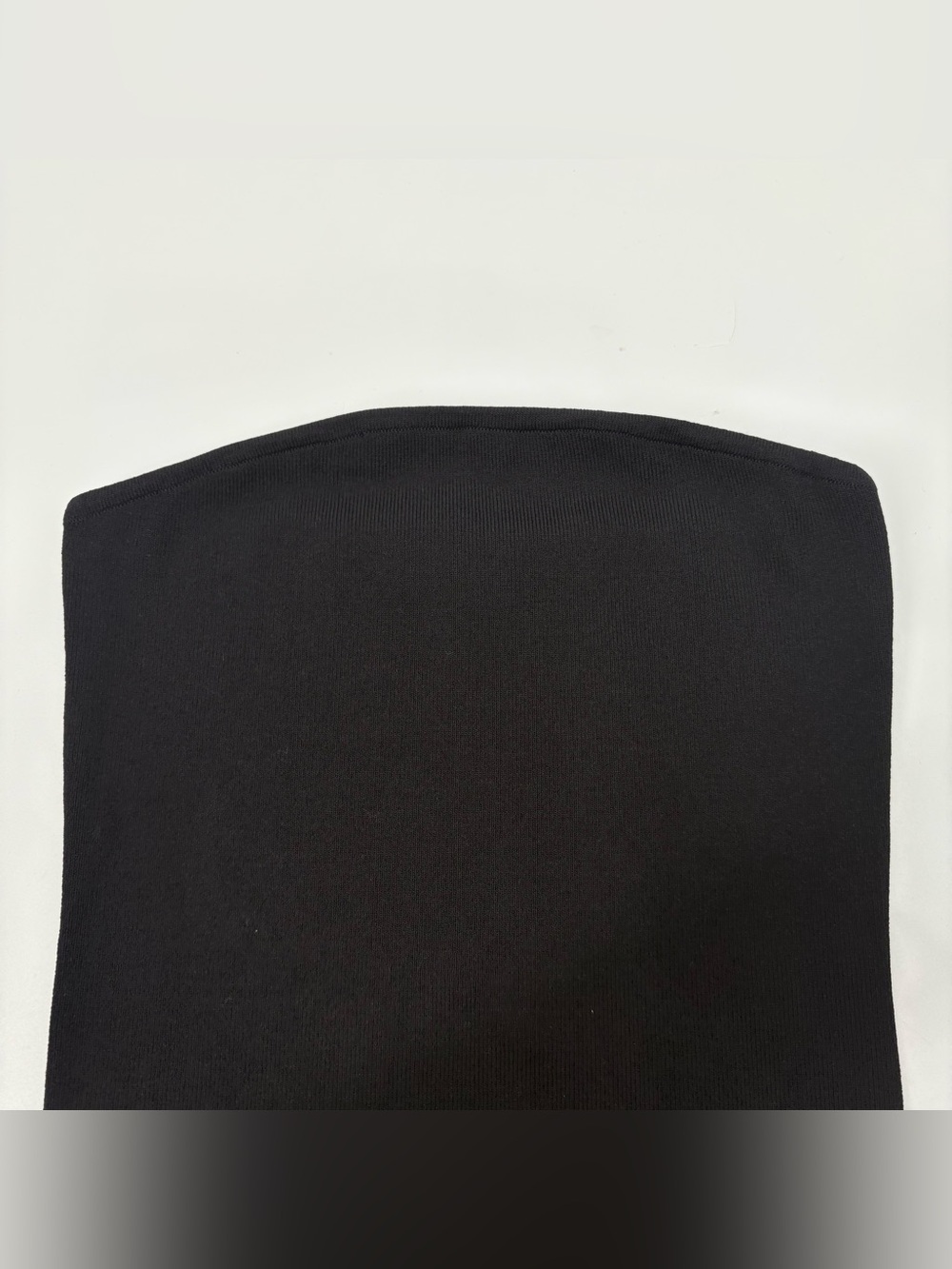 DISSH Black Ribbed Tube Top - Picture 2 of 6